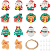 Christmas Resin Cabochons RESI-SC0005-76-1