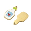 304 Stainless Steel Enamel Pendants X1-STAS-G360-04G-06-2