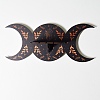 Black Crescent Moon Wooden Crystal Shelf Jewelry Candlestick Display Stand PW23021744761-1