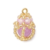 Luminous Handmade Glass Seed Beaded Teardrop Pendants PALLOY-MZ00962-01-1