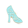 High-heel Shoe Zinc Alloy Enamel Pin Brooch JEWB-C028-03H-G-1