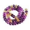 Crackle Transparent Glass Beads Strands GLAA-N074-02B-13-3