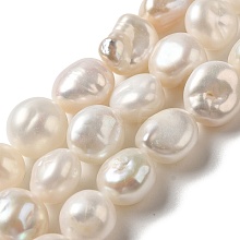 Natural Baroque Pearl Keshi Pearl Beads Strands PEAR-K004-33