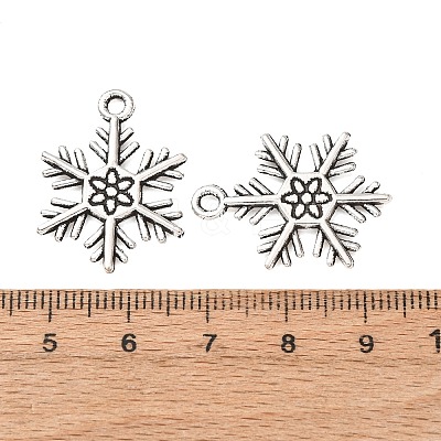Tibetan Style Alloy Pendants TIBEP-3264-AS-RS-1