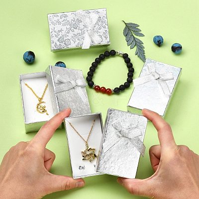 Rectangle Cardboard Jewelry Set Boxes CBOX-S013-02-1