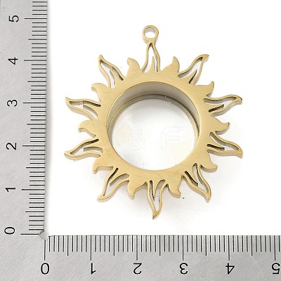 Ion Plating(IP) 304 Stainless Stee Locket Pendants STAS-S132-08G-02-1
