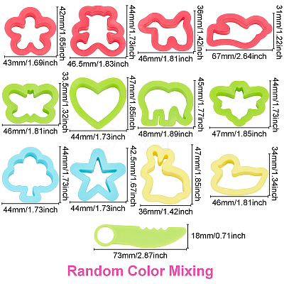 Plasticine Molds Set DIY-WH0215-58-1