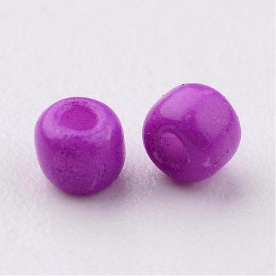 12/0 1.5~2mm Baking Paint Glass Seed Beads Loose Spacer Beads X-SEED-S001-K11-1