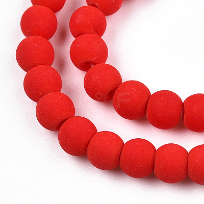 Opaque Glass Beads Strands X-GLAA-T032-P4mm-MD04-1