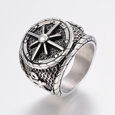 304 Stainless Steel Finger Rings RJEW-G091-04-1