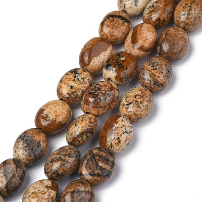 Natural Picture Jasper Beads Strands G-Z006-A02-1