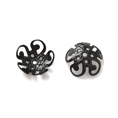 Ion Plating(IP) 304 Stainless Steel Bead Caps X-STAS-F094-11EB-1