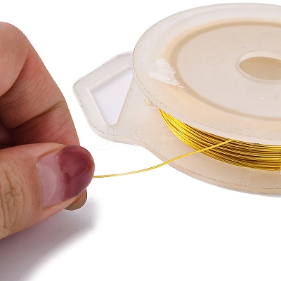 Round Copper Wire for Jewelry Making CWIR-WH0001-0.5mm-05-1-1
