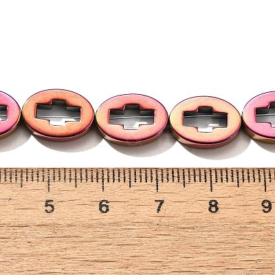 Electroplated Synthetic Non-magnetic Hematite Beads Strands G-L613-Z01-03I-1