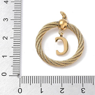304 Stainless Steel Pendants STAS-D154-01C-G-1