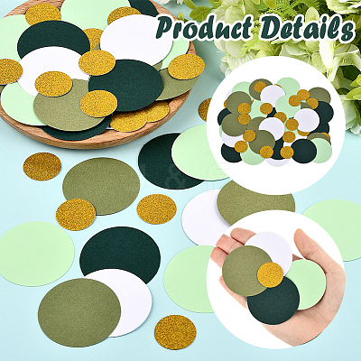 200Pcs Round Paper Table Scatter Confetti DIY-SC0032-57B-1
