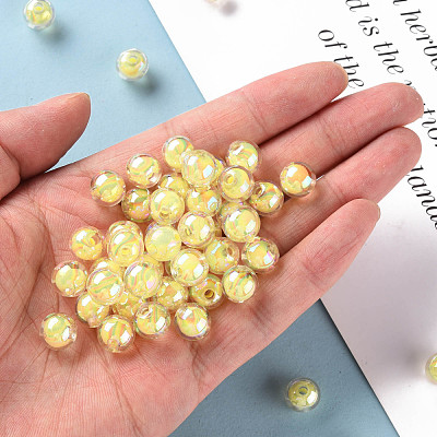 Transparent Acrylic Beads TACR-S152-15B-SS2105-1