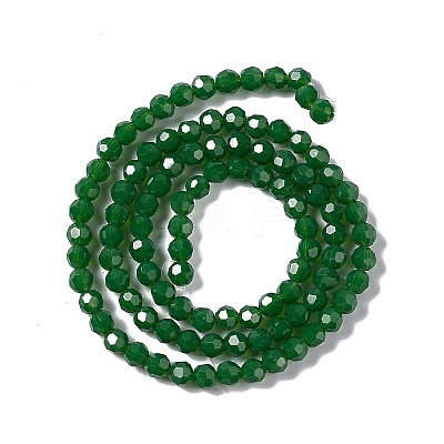 Faceted(32 Facets) Glass Beads Strands EGLA-J042-36A-09-1