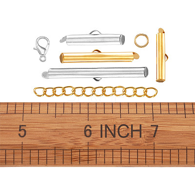 Iron Slide On End Clasp Tubes FIND-PJ0001-01-1