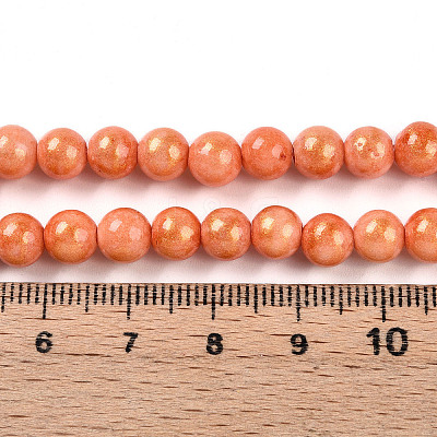 Natural Mashan Jade Beads Strands G-A255-A01-02J-1