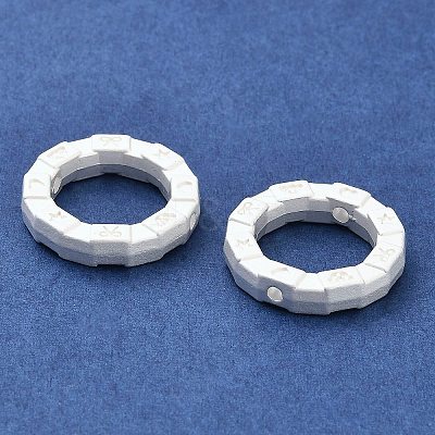 Matte Alloy Beads PALLOY-R145-14MS-1