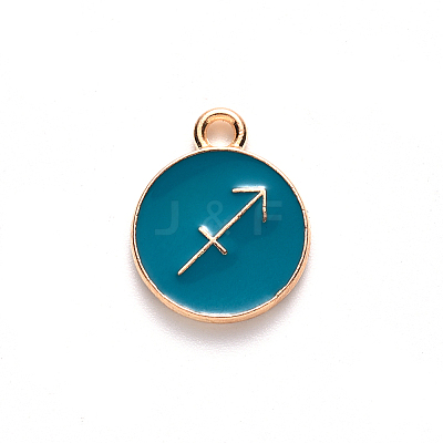 Alloy Enamel Pendants ENAM-S124-01A-05F-1