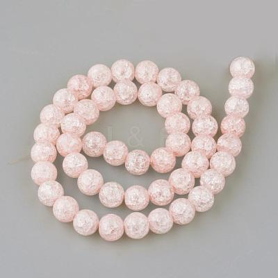 Synthetic Crackle Quartz Beads Strands GLAA-S134-8mm-01-1