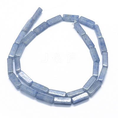 Dyed & Heated Natural Blue Aventurine Beads Strands G-F631-E01-02-1