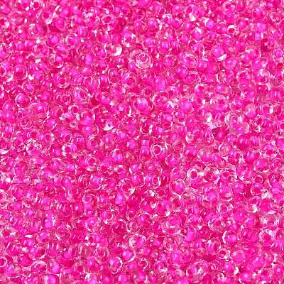 8/0 Inside Colours Transparent Glass Seed Beads SEED-T007-06I-1