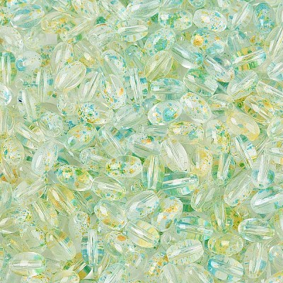 Baking Paint Transparent Glass Beads DGLA-T004-06J-1