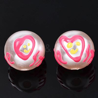 ABS Plastic Imitation Pearl Beads KY-N015-107-1
