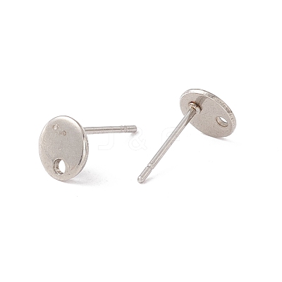 Non-Tarnish 201 Stainless Steel Stud Earring Findings STAS-P308-09A-P-1