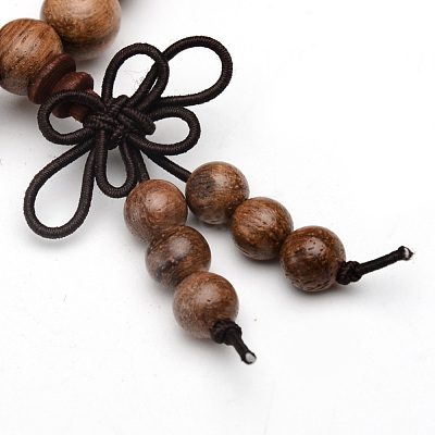 5-Loop Wrap Style Buddhist Jewelry X-BJEW-S125-22-1