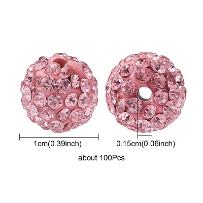 Pave Disco Ball Beads RB-YW0001-10B-1