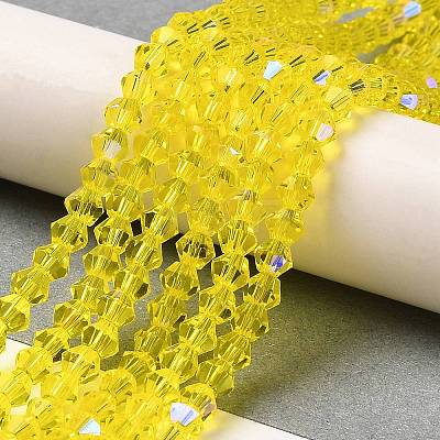 Transparent Electroplate Glass Beads Strands LS-EGLA-A039-T3mm-L21-1