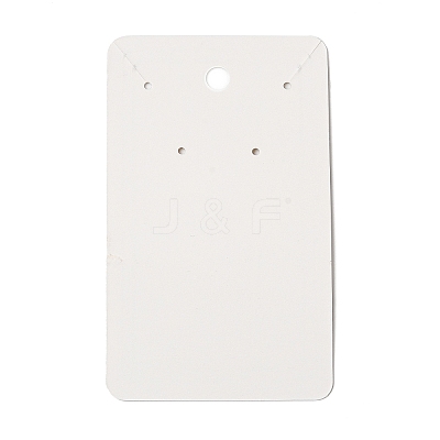 Rectangle Paper One Pair Earring Display Cards with Hanging Hole CDIS-C005-01-1