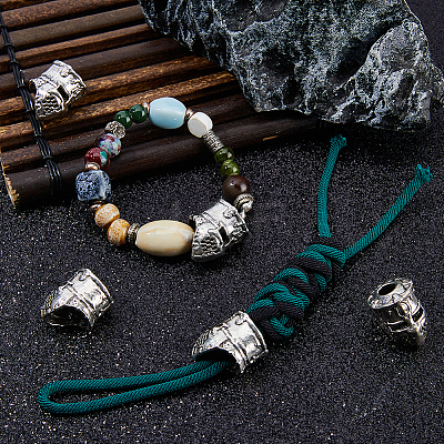 8Pcs Tibetan Style Alloy European Beads FIND-DC0008-33-1