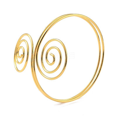 Wire Swirl Spiral Upper Arm Cuff Band AJEW-G033-03G-1