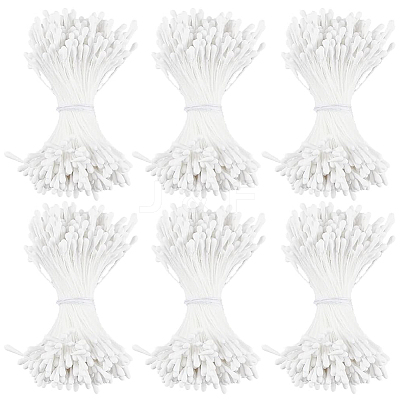 6Bundles Gypsum with Cotton Cord Artificial Flower Core DIY-GF0014-10B-1