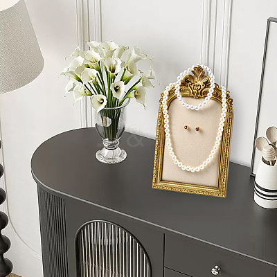 1Pc TPR Covered with Velvet Necklace Display Photo Frames NDIS-SP0001-04B-1