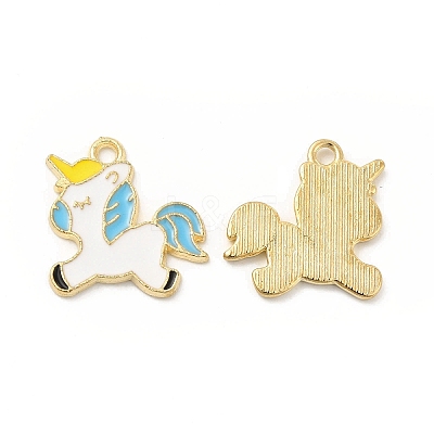 Alloy Enamel Pendants ENAM-M052-07G-A-1