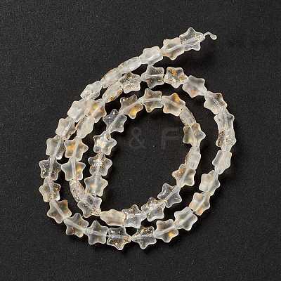 Transparent Glass Beads Strand GLAA-F112-04K-1