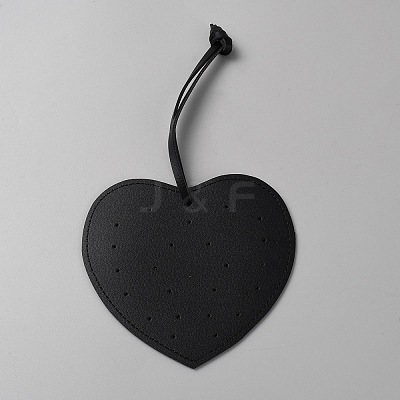 Imitation Leather Earring Display Cards EDIS-WH0022-27A-1