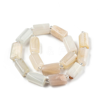 Natural White Moonstone Beads Strands X-G-N327-06C-1