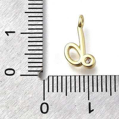 Brass Micro Pave Cubic Zirconia Pendants KK-B132-12G-B-1