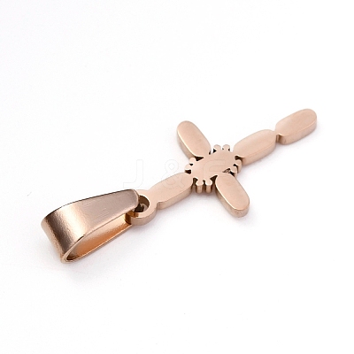 304 Stainless Steel Pendants STAS-Z018-02RG-1