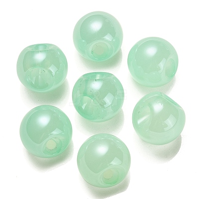 Opaque Acrylic Beads OACR-G012-03F-1