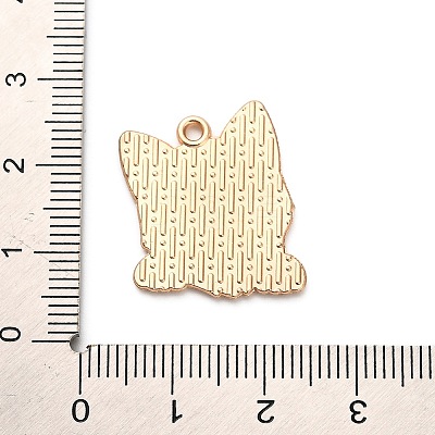 Animal Puppy Alloy Enamel Pendants X-FIND-V001-03G-01-1