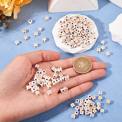 Opaque Acrylic Beads MACR-TAG0001-07M-1
