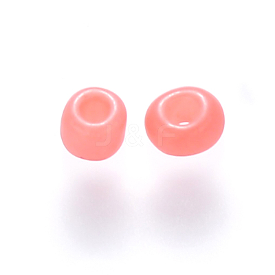 6/0 Baking Paint Glass Round Seed Beads SEED-S036-01C-12-1